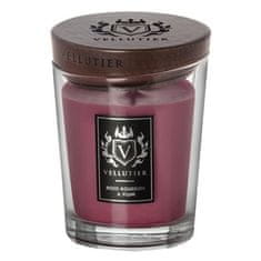 Svíčka Vellutier střední, Aged Bourbon & Plum, Bourbon a švestka, 225 g