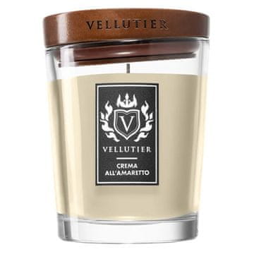 Svíčka Vellutier střední, Crema All’Amaretto, Krém Amaretto, 225 g