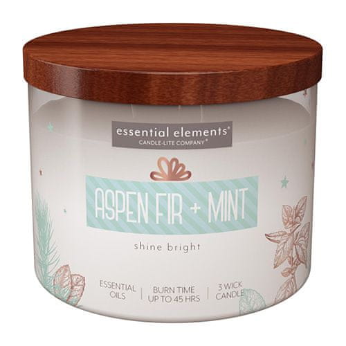 Candle-lite Svíčka , Aspen Fir & Mint, Jedle a máta, 418 g