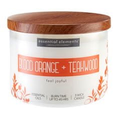 Candle-lite Svíčka , Blood Orange & Teakwood, Červený pomeranč a teak, 418 g