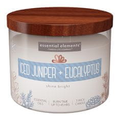 Candle-lite Svíčka , Iced Juniper & Eucalyptus, Ledový jalovec a eukalyptus, 418 g