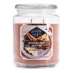 Svíčka Candle Brothers velká, Banana Nut Muffin, Muffin s banánem a ořechy, 510 g