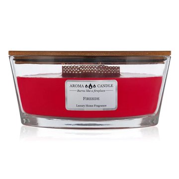 Svíčka Aroma Candle loď, Fireside, Krb, 453 g
