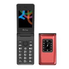 Qubo Mobilní telefon , X-28 RD, TLF LCD displej, fotoaparát, bluetooth, tlačítko SOS, USB-C