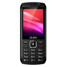 Qubo Mobilní telefon , P-280 BK, 512 MB+4GB, fotoaparát, Bluetooth, W-Fi, GPS