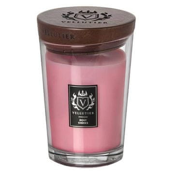 Svíčka Vellutier velká, Rosy Cheeks, Růžová líčka, 515 g