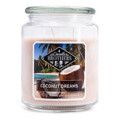 Svíčka Candle Brothers velká, Coconut Dreams, Kokosové sny, 510 g