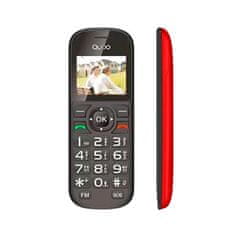 Qubo Mobilní telefon , D-1803 BK SEN, seniorský, Bluetooth, 2 SIM, USB-C, vstup pro sluchátka