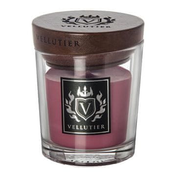 Svíčka Vellutier malá, Aged Bourbon & Plum, Bourbon a švestka, 90 g