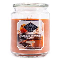 Svíčka ve skleněné dóze Candle Brothers, Dýňové karamelové latté, 510 g