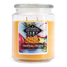 Svíčka Candle Brothers velká, Tropical Fruits, Tropické ovoce, 510 g