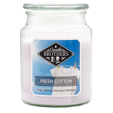 Svíčka Candle Brothers velká, Fresh Cotton, Svěží bavlna, 510 g