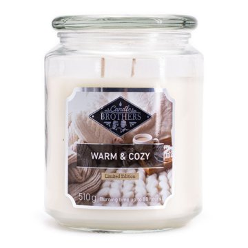 Svíčka Candle Brothers velká, Warm & Cozy, Hřejivé a útulné, 510 g