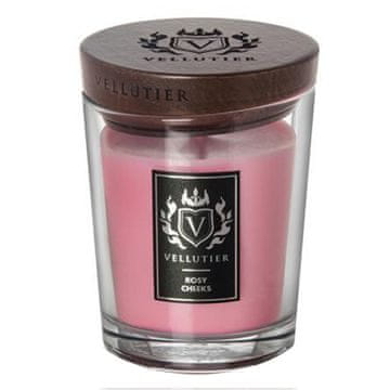 Svíčka Vellutier střední, Rosy Cheeks, Růžová líčka, 225 g