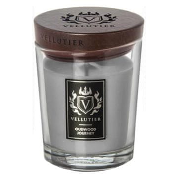 Svíčka Vellutier střední, Oudwood Journey, Cesta oudu, 225 g