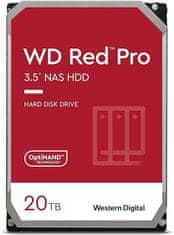 WD Trdi disk 20TB SATA3, 6Gb/s, 7200, 512MB RED PRO