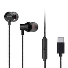 AIWA ESTM-50USB-C/BK žične slušalke z mikrofonom, USB C