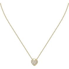 Morellato Nežna pozlačena ogrlica Srce s kristali Istanti SAVZ13