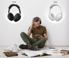 Trevi DJ 12E42 BT brezžične naglavne slušalke, BT 5.3, USB-C, bela