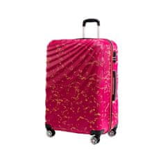 Rowex Srednji univerzalni potovalni kovček Pulse brindle, Pink brindle, 68x40x27 cm (66l)