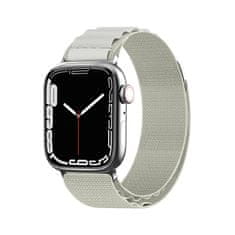 shumee Pašček z zaponko iz alpskega jekla za Apple Watch 38 / 40 / 41 mm srebrne barve
