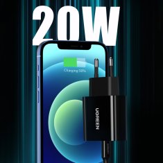 NEW Polnilec za telefon USB-C 20W Power Delivery črn