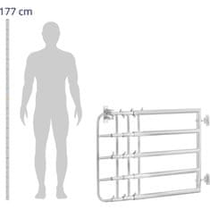 Wiesenfield Pašna vrata za ograde, nastavljiva 120-300 cm
