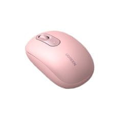 Ugreen Brezžična računalniška miška USB 2,4 GHz roza