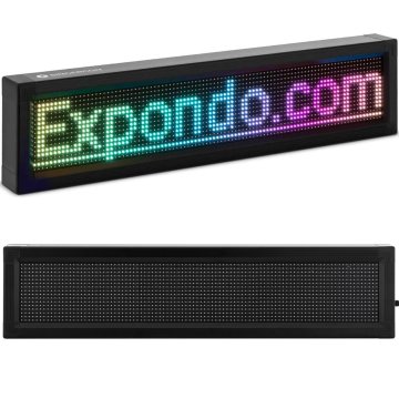shumee Display reklamni zaslon 96 x 16 pisanih LED diod 67 x 19 cm