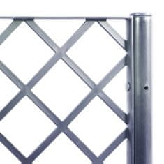 Vidaxl Cvetlično korito z oporno mrežo modro sivo 160x160x140 cm PP