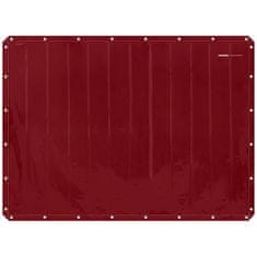 slomart Zaščitna varilna zavesa 239 x 175 cm - rdeča