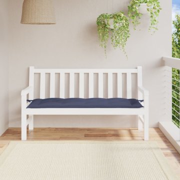 Vidaxl vidaXL Blazina za vrtno klop, temno modra, 150x50x7 cm, blago Oxford