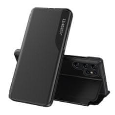 HURTEL Etui pokrowiec za Samsung S24 Ultra z zapiralko in stojalom Eco Leather View Case črni
