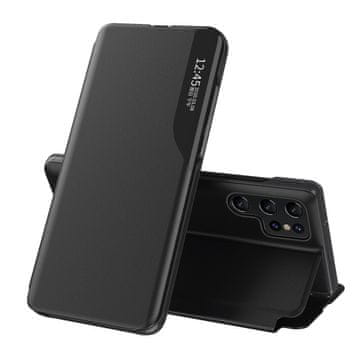 HURTEL Etui pokrowiec za Samsung S24 Ultra z zapiralko in stojalom Eco Leather View Case črni