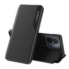 HURTEL Etui pokrowiec z klapką i podstawką do Xiaomi Redmi 11A / Poco C55 / Redmi 12C Eco Leather czarne