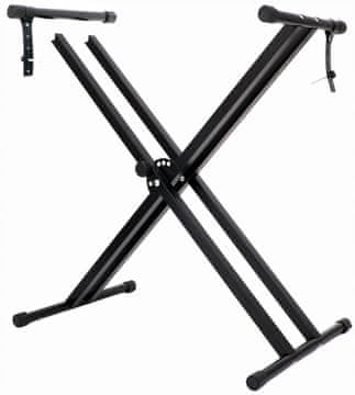 Korbi Dvojna Črna Stojala za Keyboard/Orglice