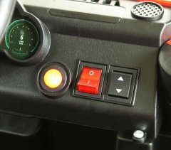 Szomik Otroški avto na baterije 4x4 usnje EVA daljinski upravljalnik