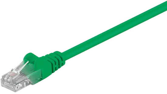 Goobay UTP povezovalni kabel, CAT 5e U/UTP, LAN, 1,5m, zelen (95558)