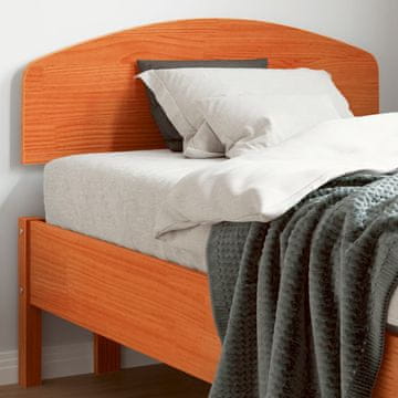Vidaxl vidaXL Vzglavje postelje rjave barve 100 cm masivni borov les
