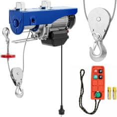 MSW Električni vitli z vrvjo 1350 W 12 m 400 kg