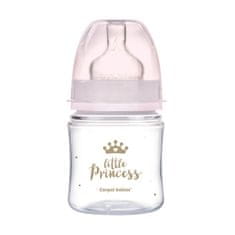 Canpol babies Royal Baby steklenička s širokim ustjem 120 ml roza