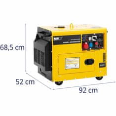 NEW Dizelski generator 16 l 240/400 V 5000 W AVR