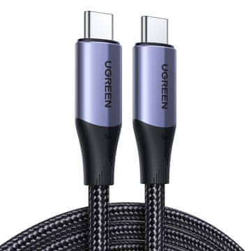 Ugreen USB-C 3.1 Gen 2 PD QC 100 W 5 A 1 m črn kabel