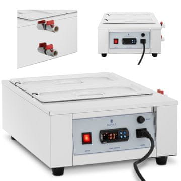 shumee Električni grelnik za čokoladne omake 2 x 3,2 l 1500 W