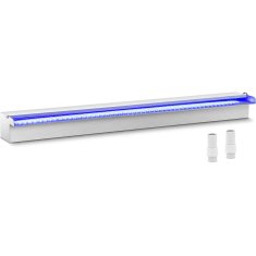 Uniprodo Slap izliv stenska kaskada za vrtni ribnik z LED osvetlitvijo 90 cm