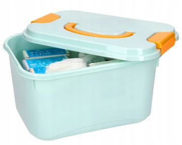 Korbi Organizator, posoda za zdravila, zapirajoča, AP5