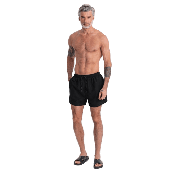 OMBRE Moške plavalne hlače V25 OM-SRBS-0125 črne barve MDN124944