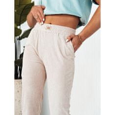 Dstreet Ženske športne hlače BRINAT beige uy2047 M-L
