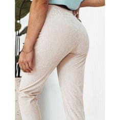 Dstreet Ženske športne hlače BRINAT beige uy2047 M-L