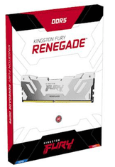 Kingston Fury Renegade pomnilnik (RAM), DDR5, 32GB, 6400, XMP, CL32, DIMM, bel (KF564C32RW-32)